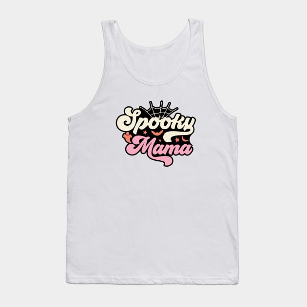 Spooky Mama Halloween Design Tank Top by Violet Ray Design